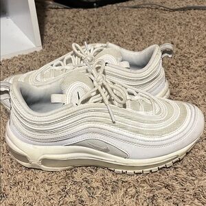 Nike White and Cream Shoes